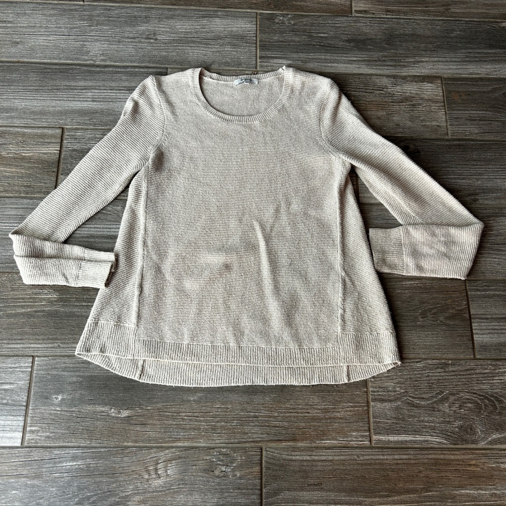 Madewell Oversized Knit Sweater Long Sleeve Casual Crewneck Pullover Top Medium